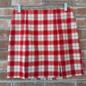 Urban Outfitters NEW Mini Skirt Plaid Red Women’s Medium Academia Y2K Schoolgirl